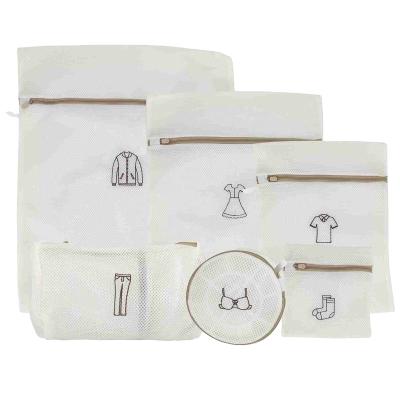 China Environmental Protection Selected Soft Fine Mesh Polyester Material Various Sizes Of Suitable Mesh Laundry Bags for sale