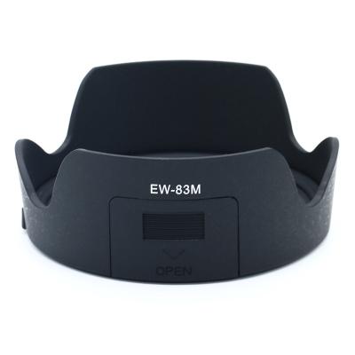 China The ABS DSLR EW-83M Digital Camera Plastic Lens Hood for Canon 24-105mm E-F f/3.5-5.6 IS STM for sale