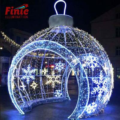 China Outdoor Led Christmas Pattern Light FINIC Use Ball 3D Commercial Luminous Waterproof Xmas Decoration Light Professional for sale