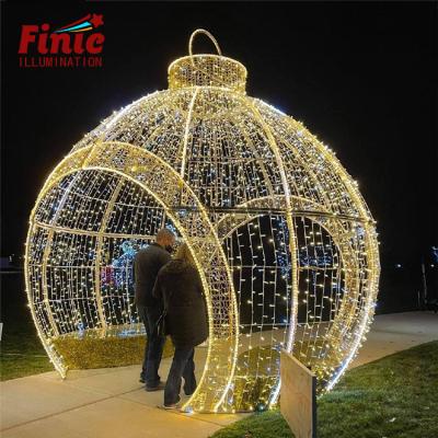 China FINIC 2022 Popular Use FINIC 2022 Christmas Ball Outdoor Decorative Light Fairy Waterproof Pattern Most Led Light for sale