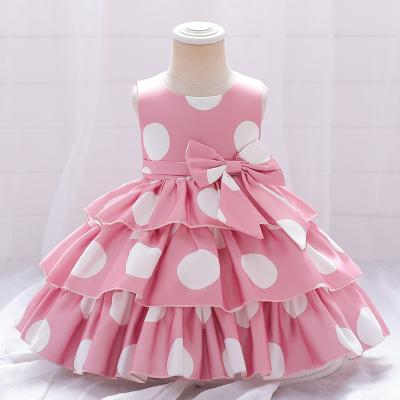 China MQATZ Latest Washable Dress Design Kids Party Wear Print Dress Baby Dress For 1-6 Years Old for sale