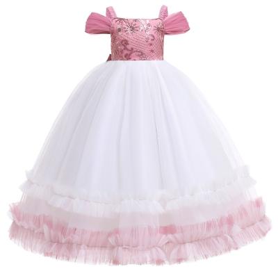 China MQATZ Sustainable Wedding Party Gown Dress For Girls Evening Dress Kids Ball Gown Bridesmaids Dress for sale