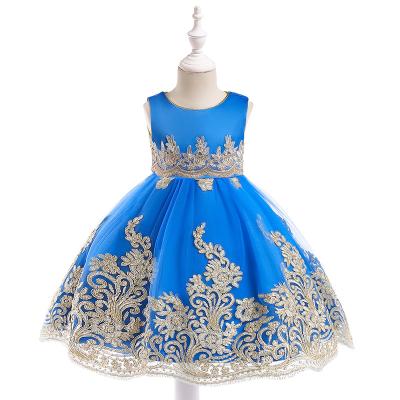 China Breathable Hot Selling Short Performance Ball Gown Girl Dress Prom Party Wedding Wear Children Clothes L9028 for sale