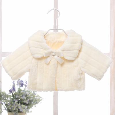 China Latest Kids Party Bolero Baby Winter Shawl Kids Fur Coat Kids Clothes PJ007 Free Size for sale