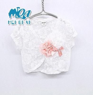 China Wholesale Breathable Kids Fashion Girl Autumn Mini Bolero Flower Embroidered Cape For Baby Dress LSKS for sale