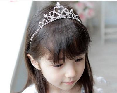 China Breathable Kids Hair Band Accessories Wholesale Lovely Girls Hair Crown Head Decoration For Children for sale