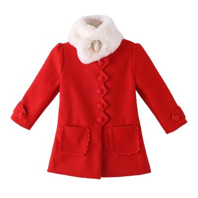 China Wholesale Anti-wrinkle Kids Ditch Coat Children Clothing Girls Thickened Winter Woolen Coat WGYGJ03 for sale