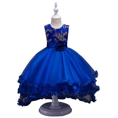 China New Arrival Embroidery Kids Traling Dress Summer Party Kids Viable Dress For Teenager Kids Prom Clothes L428 for sale