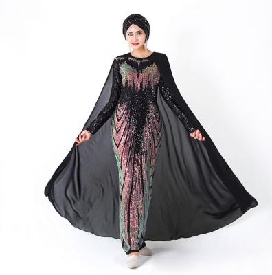 China 2022 New Fashion Abaya Anti-static Muslim Dress Elegant Long Dress Muslim Evening Party Dress for sale