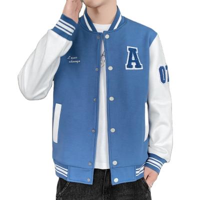 China QUICK DRY men's fashion 2022 drop teens stand up collar baseball jacket Korean slim men's jackets for sale