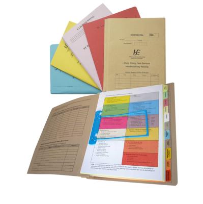 China Wholesales PVC Eco-friendly Edition File Patient Records Inside Two Sided Filling Hospital Case Note Files And Patient Medical Records for sale