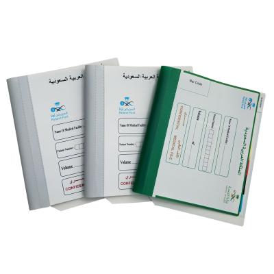 China Wholesales Eco-friendly Inside Medical Records Hospital Case Note Folders PVC Edition File Bilateral Patient File Folders for sale