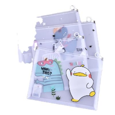 China office suppliers photo card binder a5 zipper zipper pocket pp fc a4 document folder or recyclable material document bag for sale