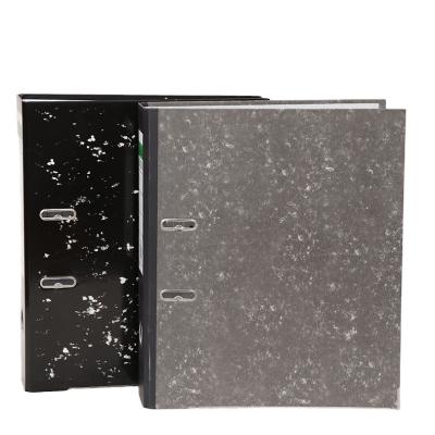 China Factory Wholesale Recyclable Stationery Presentation Folder A4 Size FC Size Archive Box For Office Marble Lever Arch Folder for sale