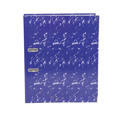 China Hot Selling Eco-friendly File Folder High Capacity A4 Quality A4 Cover Clip Arch File Eco-friendly Hard File Good For Office Marble Lever Arch File for sale