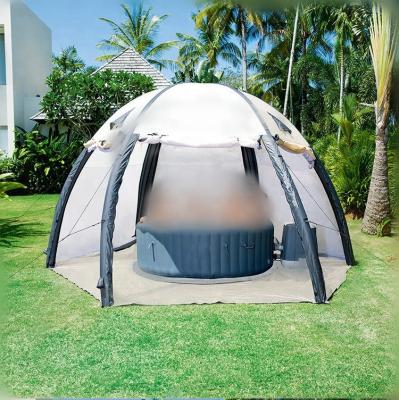 China Extended type newest inflatable air duct camping tent for wedding for sale