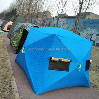 China Diagonal Tethering Type Hot Selling Automatic Ice Fishing Tent for sale