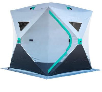 China Latest Camouflage Game Umbrella / Sweep Automatic Ice Fishing Tent for sale