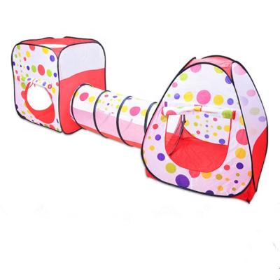 China Toy Factory Price Soft 3 Piece Children Playing Indoor Tunnel Tent for sale