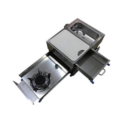 China Easily Cleaned Trailer Pull Kitchen RV LPG Gas Stove External Outdoor RV Stove for sale