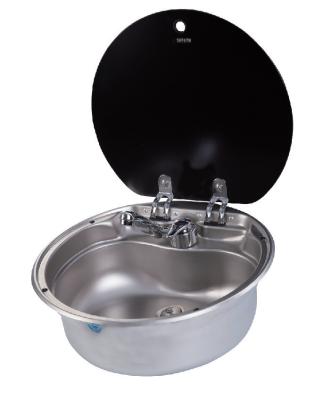 China Without Faucet Special Kitchen Stainless Steel Sink With Faucet And Swivel For Houseboat And RV Without Faucet for sale