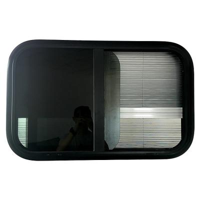 China high quality rv window cheap car aluminum alloy sliding window with screen window 900*550 for sale