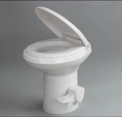 China Camping Portable Toilet RV Plastic Double-Flow Toilet Foot Operated Outdoor Toilet For Caravan for sale