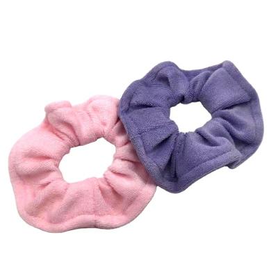 China Sweet Customized Color Microfiber New Style Candy Soft Hair Tie Hair Accessories For Autumn And Winter In Europe And America for sale