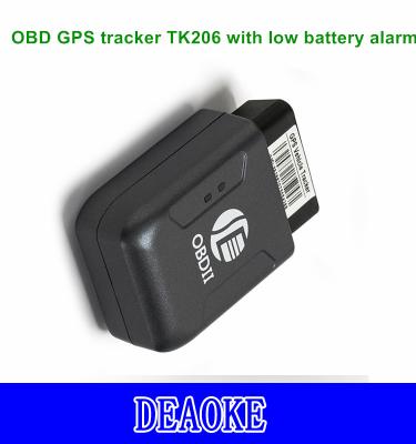 China Original mini OBD automotive gps tracker with power off alarm dagps TK206 obd tracker with free tracking platform for sale