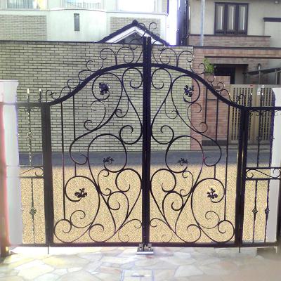 China Precisely Easily Assembled Aluminum Casted Villa Garden Metal Fence Gate for sale