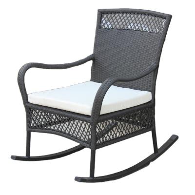 China Antique Wicker Patio Wicker Lazy Garden Patio Wicker Lazy Garden Villa Sofa Rattan America Style Glider Sofa Stacking for sale