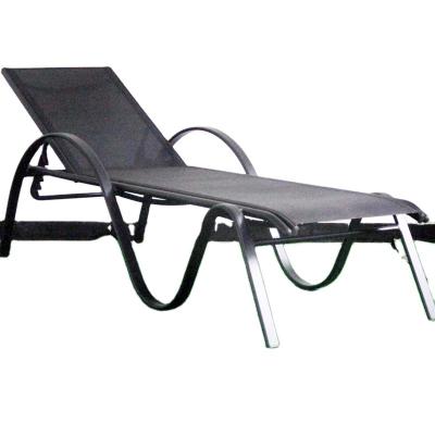 China Eco - Friendly Stackable Sling Aluminum Chaise Lounge Mesh Sun Sofa for sale