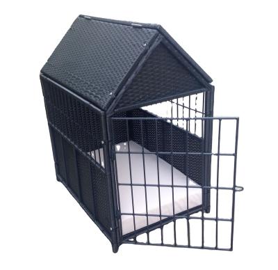 China All Weather Eco-Friendly Wicker Sofa Bed Eco-freindly Rattan Easy Clean Outdoor Pet House With Storage for sale