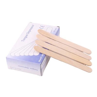 China Wholesale 100pcs Personal Care Disposable Eco-friendy Cosmetic Spatula Depilatory Wooden Waxing Sticks for sale