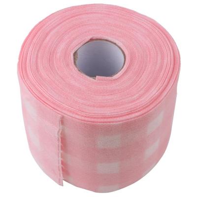 China Cotton Nail Wipes Polish Roll Maker Gel Remover Pads Pink Nonwoven Polish Cotton Lint Free Nail Art Wipes Rolls for sale