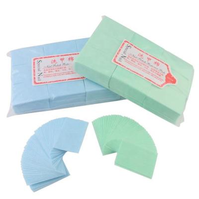 China Pre Natural Nail Art Paint Cleaning Cotton Pads Gel Polish Remover Dry Cleaner Nail Wipes 12*18.5*3cm/pack for sale