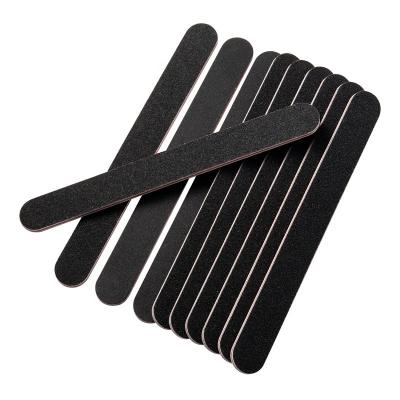 China Double Sides Bulk Custom Wholesale Double Sided Thin Tip Nail File Manicure Black Art Nail Files for sale