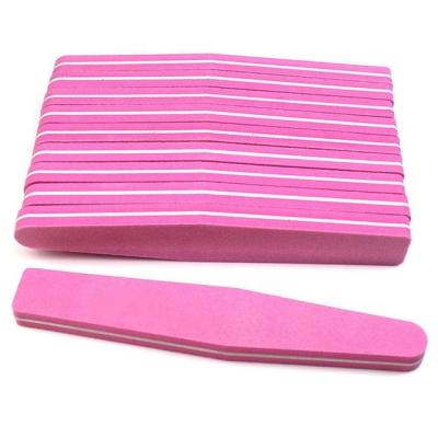 China sandpaper & sponge nail art double sided nail buffer purple emery boards sponge nail file buffer with logo for sale