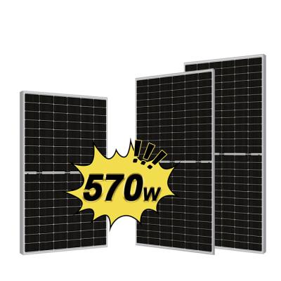 China Factory High Efficiency 500w Solar Panel Bifacial Mono Mono Cell PERC 182mm Solar Panel All Available 550w Black 5555w 570w for sale