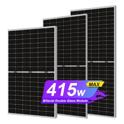 China Factory Wholesale Price Solar Panel 440w 450w 455watt from China solar manufacturer p-type double glass for sale