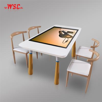 China Indoor High Quality Smart Side Interactive Capacitive Media Player Touch Screen Coffee Tea Multi Touch Screen Table for sale