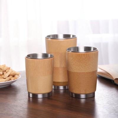 China Disposable Bamboo Cup Different Size Ecology Bamboo Cups for sale