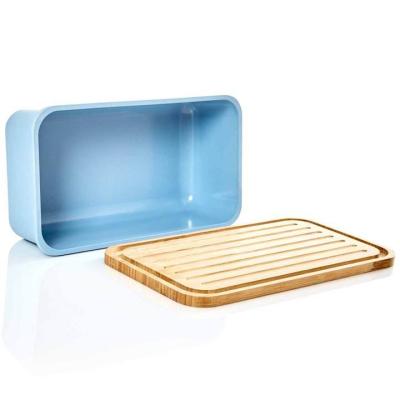 China Eco-friendly Bamboo Bread Container Degradable Food Breadbox Box for sale