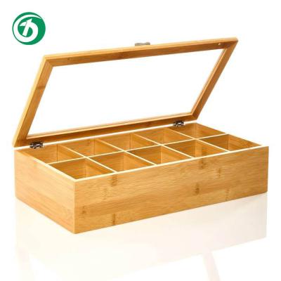 China Freshness Preservation Household Wooden Fruit Dry Box Tea Cart Coffee Box Multilayer Bamboo Dispenser for sale