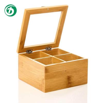 China Freshness Preservation Eco Biodegradable Bamboo Bamboo Tea Box With Cover Fit Bamboo Lunch Box for sale