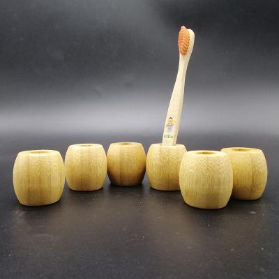 China Battery Operated Bamboo Toothbrush Holder Plant Biodegradable Toothbrush Holder for sale