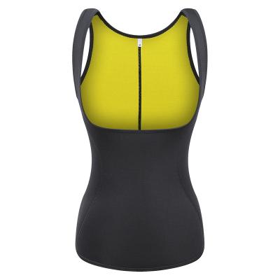 China Breathable Custom Logo Prevent Chest Shaking Double Belt Sweat Waist Trainer Vest Neoprene Waist Trimmer Belt for sale