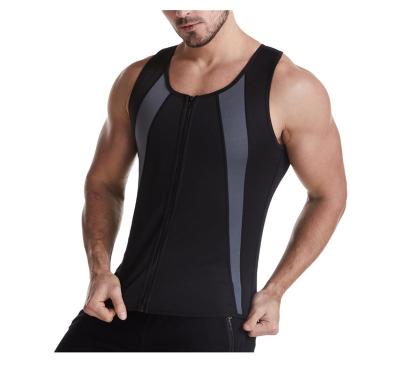 China QUICK DRY Sweat Vest Neoprene Shapewear Vest Waist Trainer Slimming Fitness Vest For Men for sale