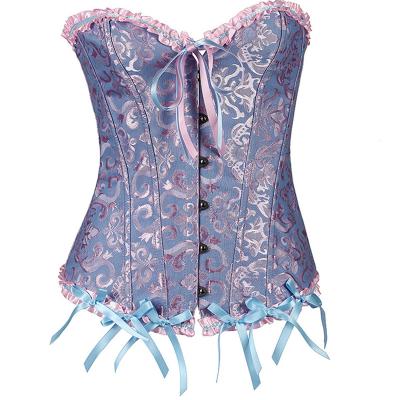 China Breathable Sexy Women's Push Up Corset Plus Size Waist Trainer Corset Bondage Boned Corset for sale