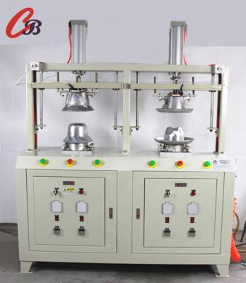 China Double Heads Cap Blocking Machine Ironing Cap Machine With Boiler Inside 100% for sale